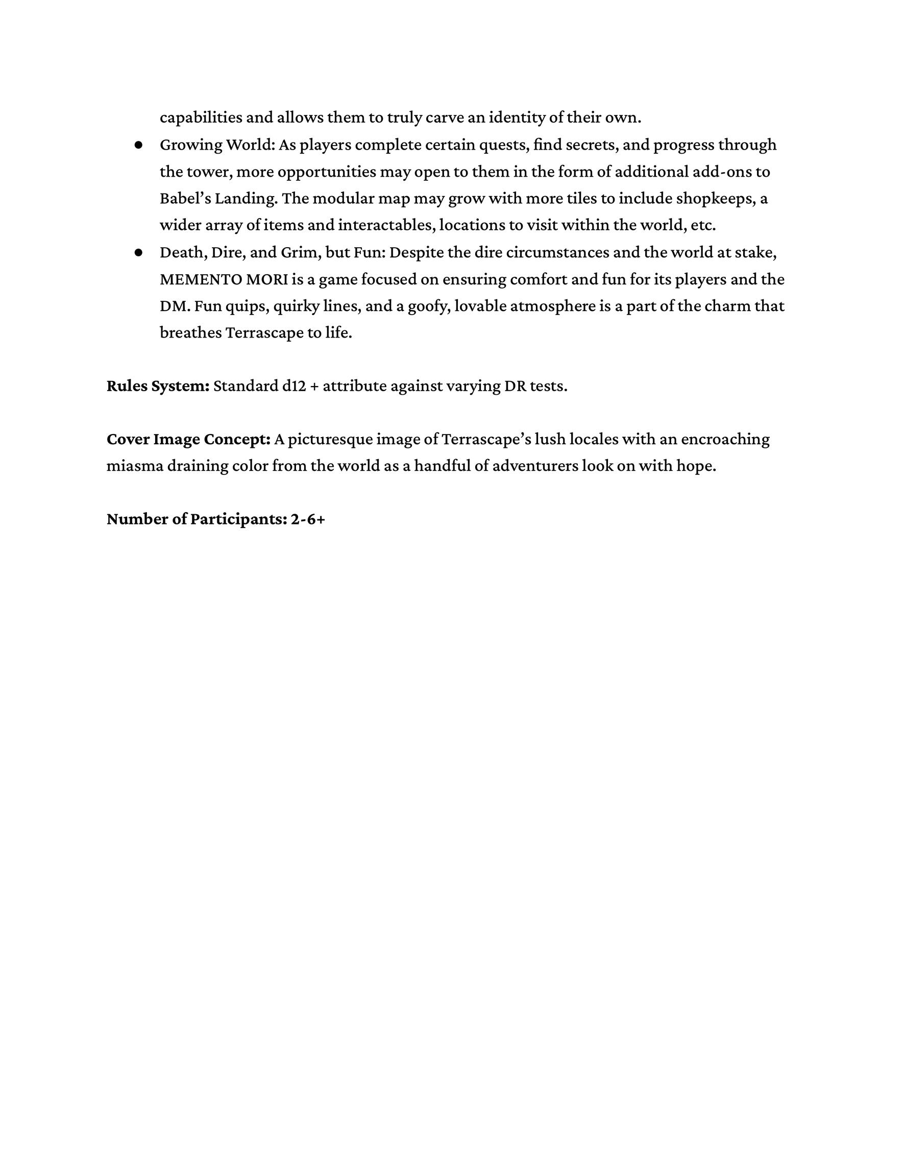 MEMENTO MORI Pitch Pg. 2